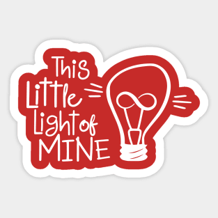 Light It Up Red for Autism Acceptance Sticker